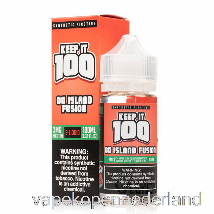 Elektronische Sigarettenvapefusie - Bewaar Het 100 E-vloeistof - 100 Ml 3 Mg